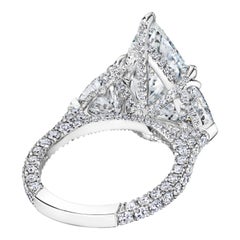 Kristen 5.60 Carat GIA Certified Pear Shape E in Color and VS1 in Clarity