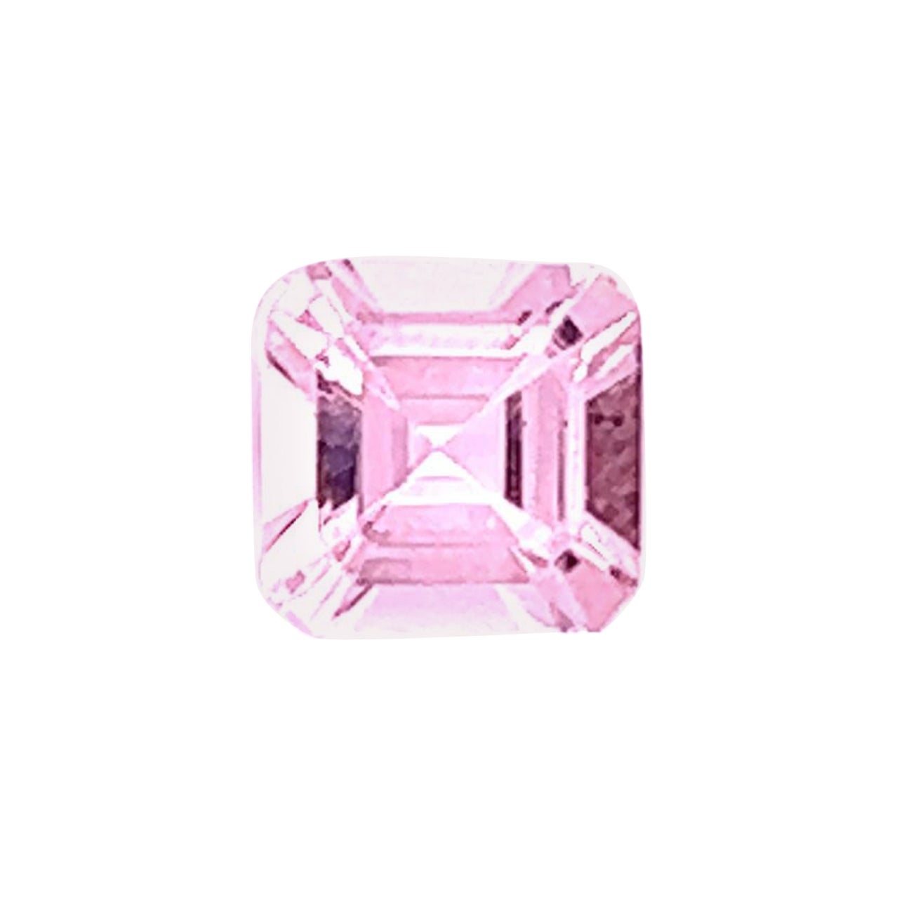 1.37 Carat AAA Natural Pink Morganite Asher Cut Shape Loose Gemstone Jewelry For Sale