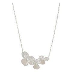 Tiffany & Co. Paper Flowers Diamond Fashion Necklace in 950 Platinum 0.78 CTW