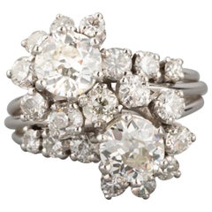 3.30 Carats Diamonds French Vintage Ring
