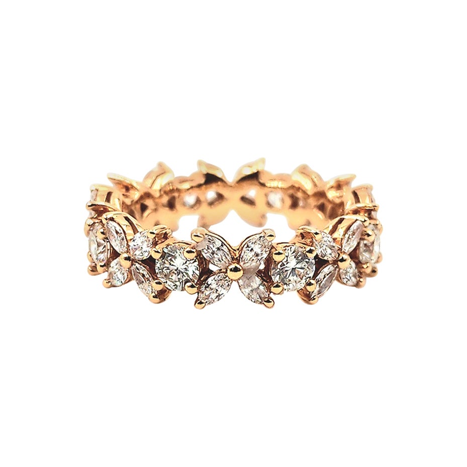2.36 ct Marquise & Round Diamond Band