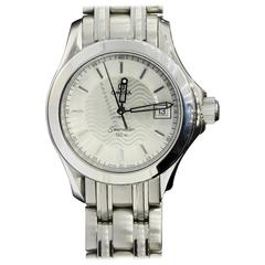 Omega Lady's Stainless Steel Seamaster Date Quartz Wristwatch