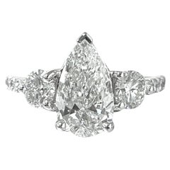 Beauvince Reina Engagement Ring '1.50 ct Pear Shape ISI1 GIA Diamond'