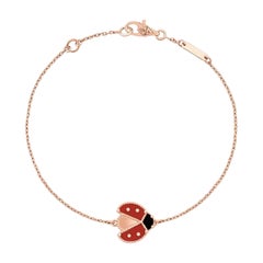 Van Cleef & Arpels ""Spring"" Ladybug-Armband aus 18 Karat Roségold