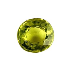 0.72ct Fine Vivid Green Natural Sapphire Oval Cut Loose Rare Gem VS