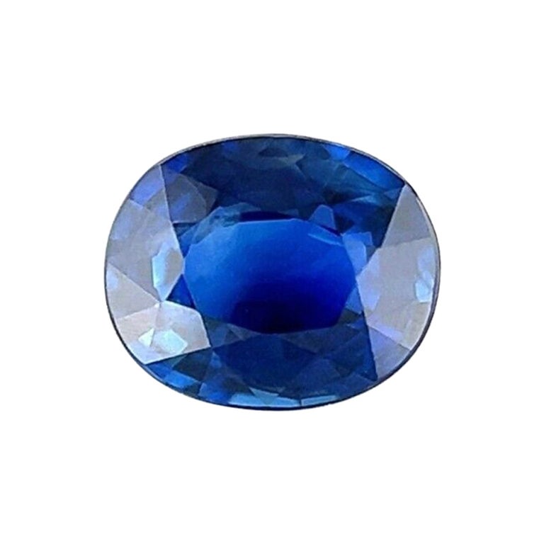 Fine Royal Blue 0.52ct Australian Sapphire Oval Cut Rare Loose Gem For Sale at 1stDibs