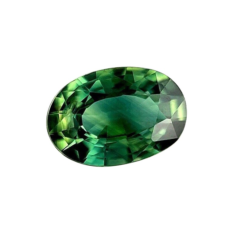 0.73ct Natural Blue Green Australian Sapphire Oval Cut Gemstone VS For ...