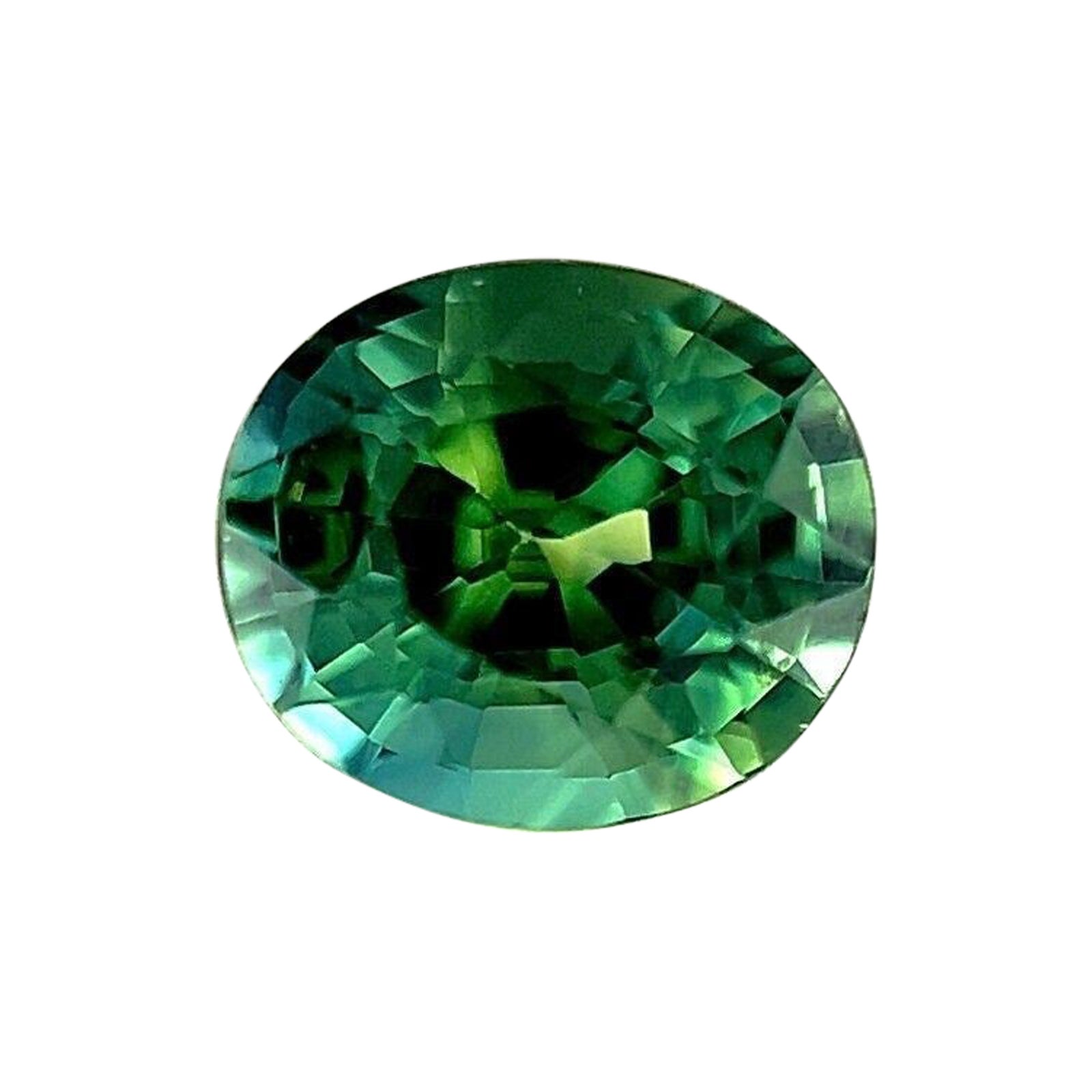 0.54ct Natural Blue Green Australian Sapphire Oval Cut Rare Gemstone VS ...