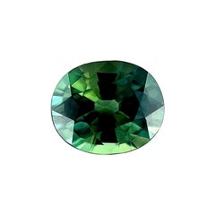 0.71ct Blue Green Teal Bi Colour Sapphire Oval Cut Rare Loose Gem