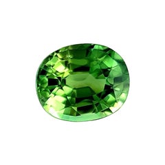 Natural 0.79ct Vivid Green Australian Sapphire Oval Cut Loose Gem