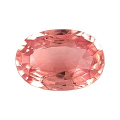 Fine Vivid Pink Orange Padparadscha Sapphire 0.51ct Oval Loose Gem VS