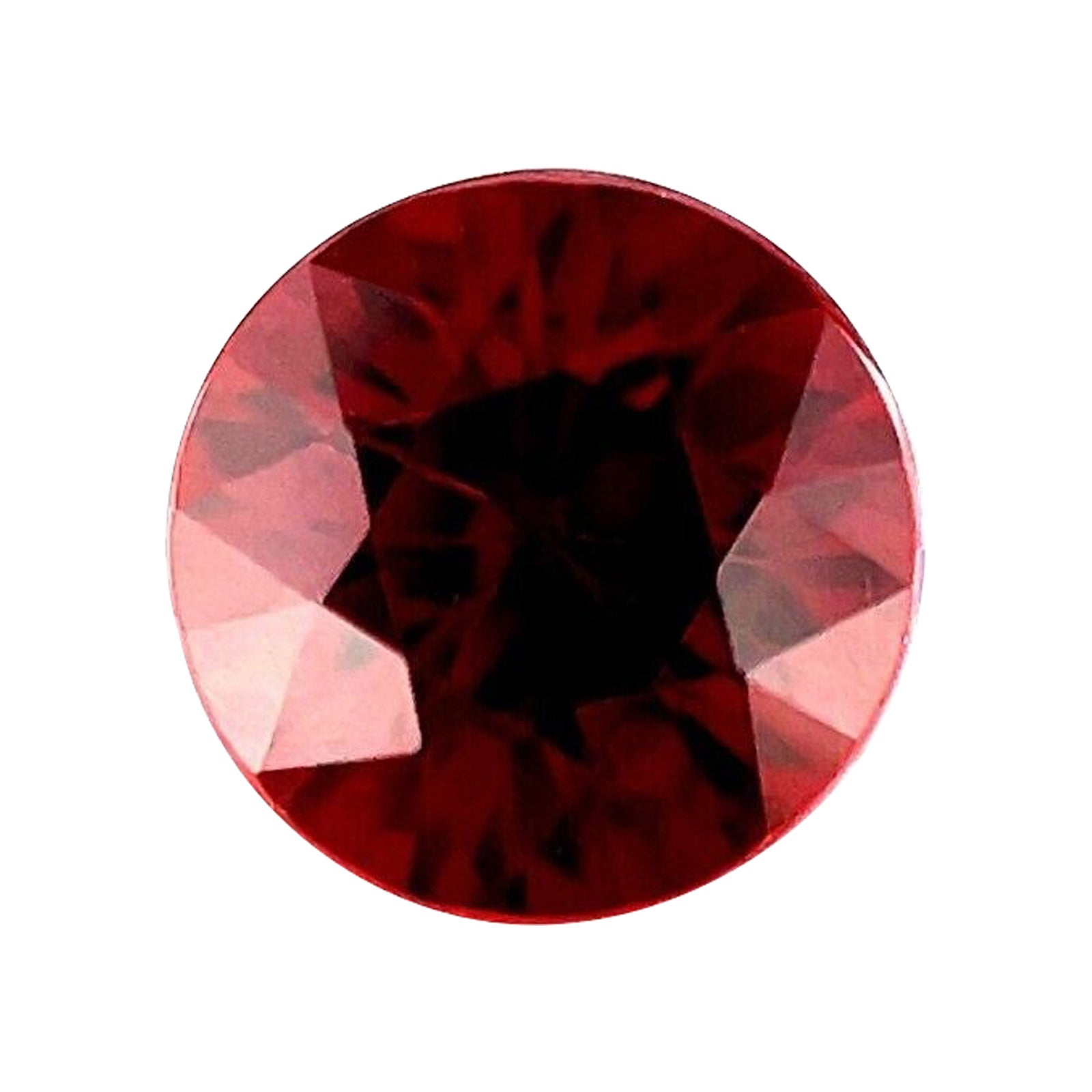 1.89ct Vivid Rhodolite Garnet Red Round Brilliant Diamond Cut Calibrated For Sale