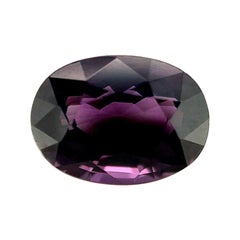 Spinelle violet profond de 3,41 carats, pierre précieuse non sertie, taille ovale naturelle, VS