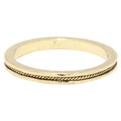 Thin Rope Eternity Band Ring, 18KT Yellow Gold, Ring