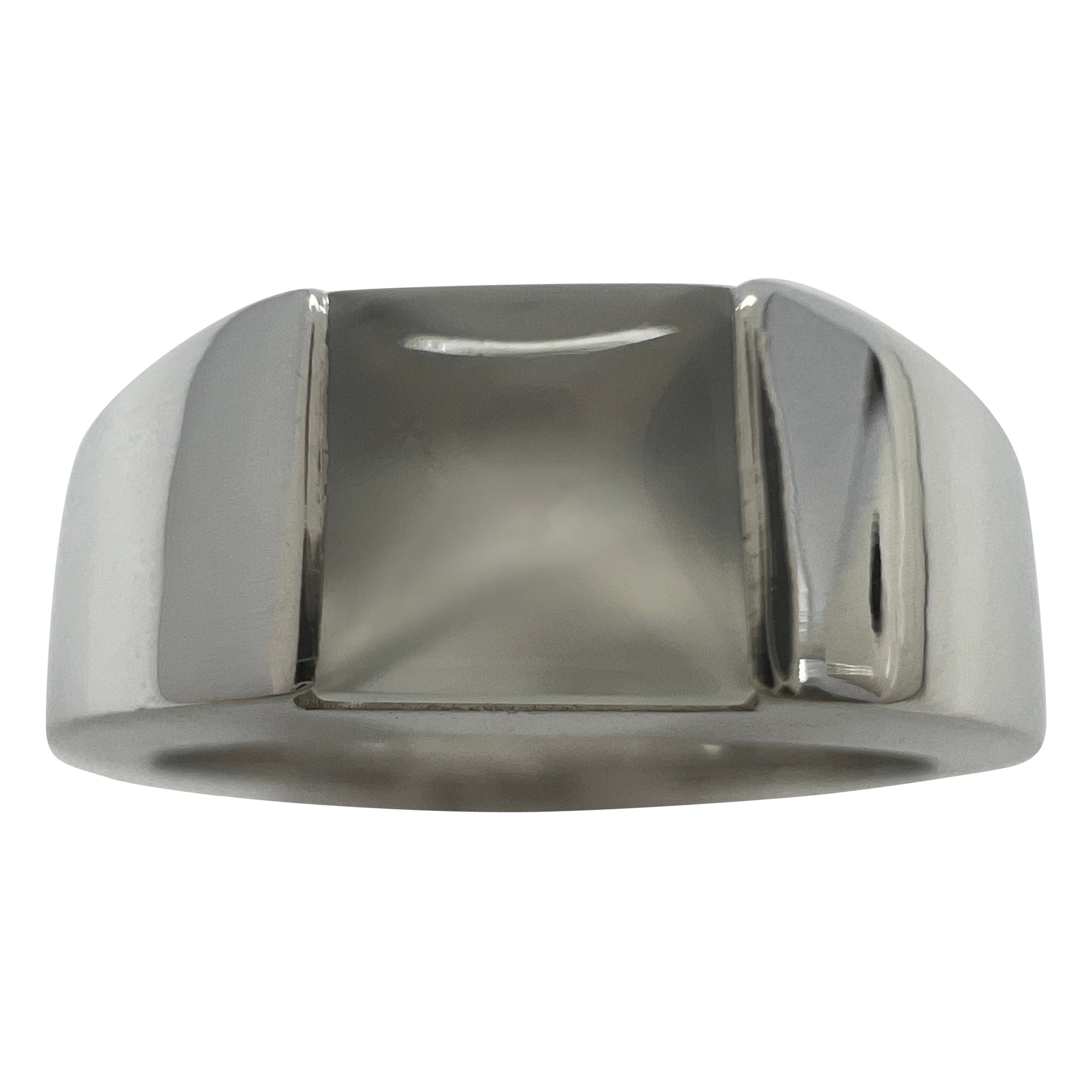 Cartier Moonstone Gold Tank Ring at 1stDibs