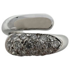 Bvlgari Bulgari Astrae Diamond Pave 18k White Gold Ring with Box