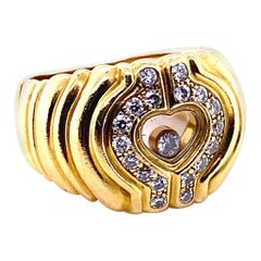 Chopard Happy Diamonds Icons Heart 18 Karat Yellow Gold Ring