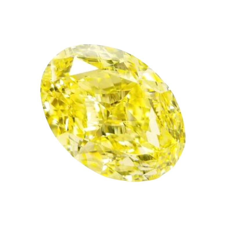  Exceptional GIA Certified Ct 20, 00 Fancy Intense Yellow Diamond For Sale