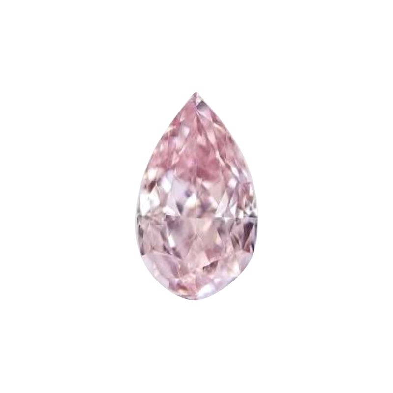 Magnifique diamant certifié GIA Ct 0,33 de couleur naturelle rose clair en vente