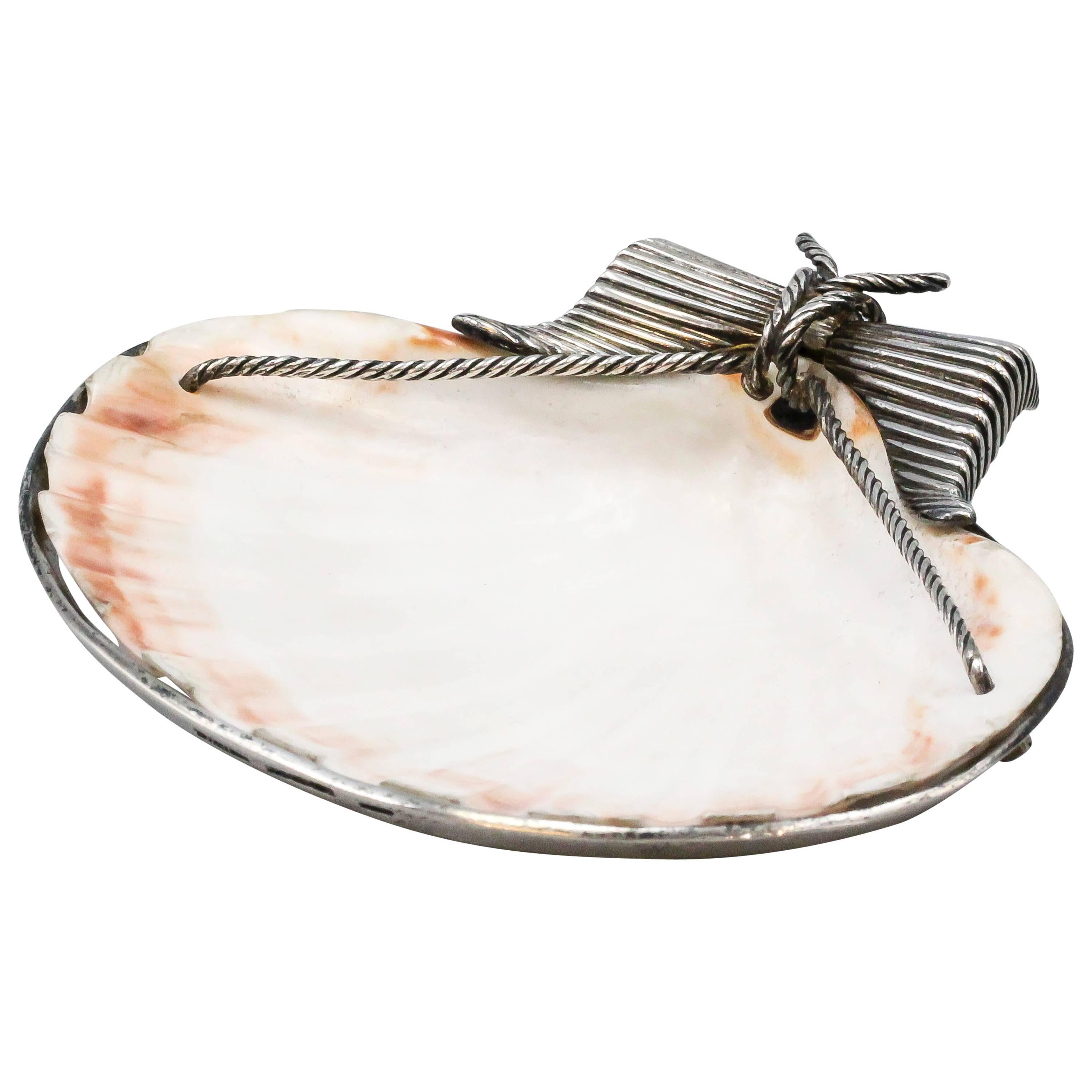 Tiffany & Co. Schlumberger Sterling Silver Seashell Tray