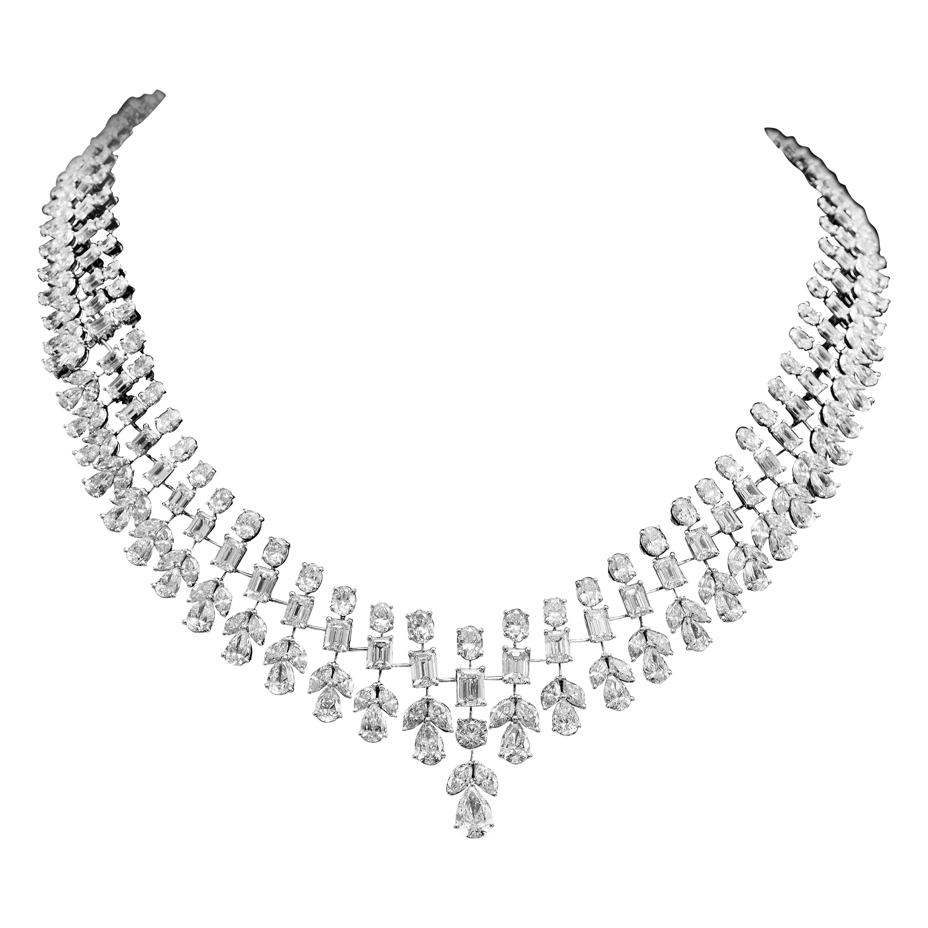 Emilio Jewelry 51.40 Carat Red Carpet Diamond Necklace