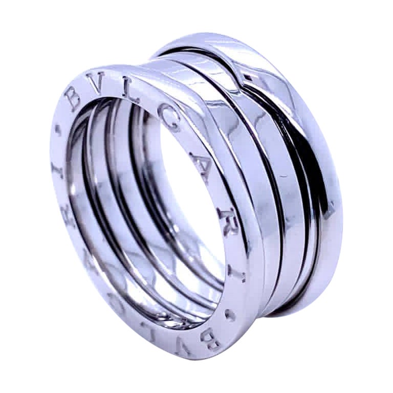 Bvlgari B.zero1 18 Karat White Gold Ring For Sale