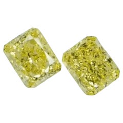Rare GIA Certified Ct 10, 08 of Fancy Yellow Diamonds