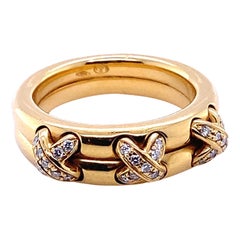 Chaumet 18 karat Yellow Gold Diamond Liens Ring