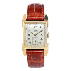 Wyler 14Kt. Solid Gold Art Deco Watch with Original Dial from 1940's