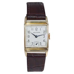 Waltham Gold Filled Art Deco Tank Style Watch, circa 1940's