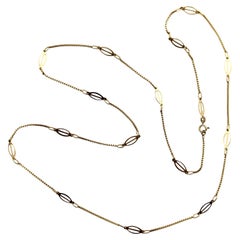 Vintage 18K Gold Fancy Link Italian Chain