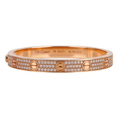 Cartier Diamond Love Bracelet 18k Rose Gold