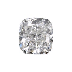 Natural and Ideal Cut Cushion Diamond in a 0.42 carat E VS1, GIA Certificate
