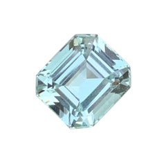 Stunning Sea Blue Natural Aquamarine 3.75 Carats Aquamarine for Ring Jewelry