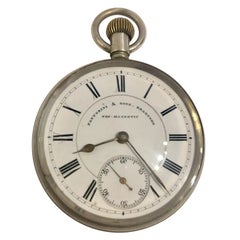 Antique Waltham Mass Pocket Watch Signed Fattorini & Sons, Bradford Non Magnetic