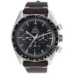 Omega Stainless Steel Speedmaster Pre-Moon Chronograph Manual Wind Wristwatch 
