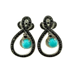 Grand Sample Sale Earrings Featuring Robins Egg Blue Turquoise Blackberry