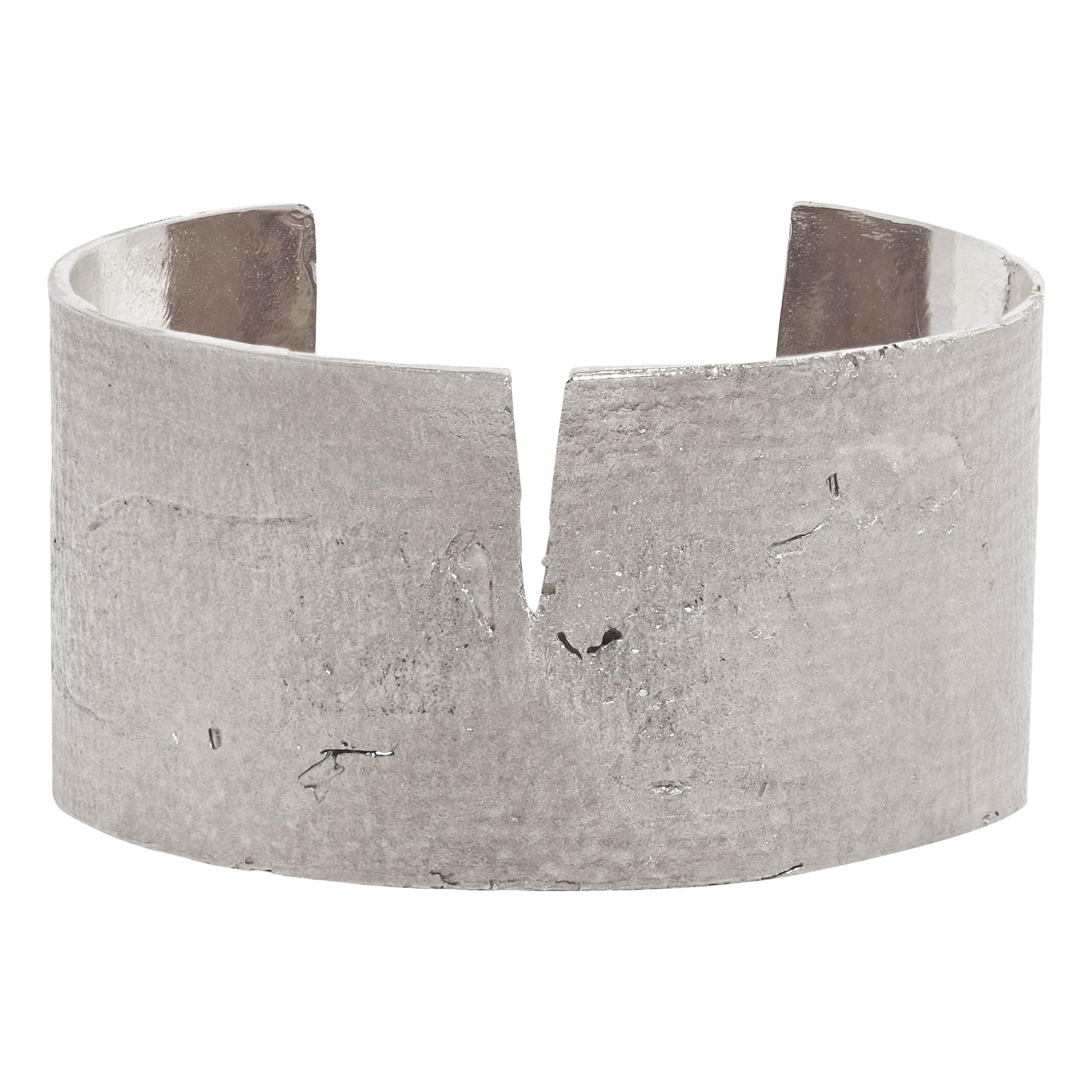 Split Cuff Bracelet in Silver by Allison Bryan