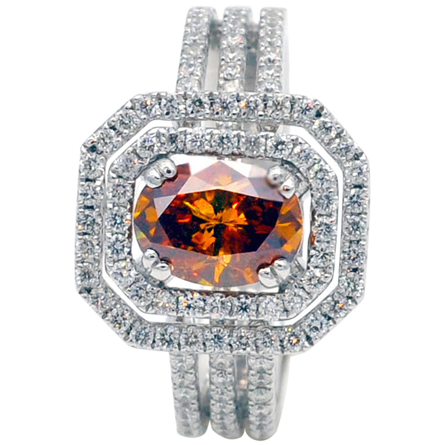 orange diamond engagement rings
