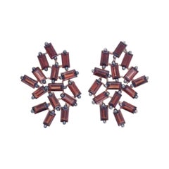 Le Vian Earrings Featuring Pomegranate Garnet Set in 14K Strawberry Gold