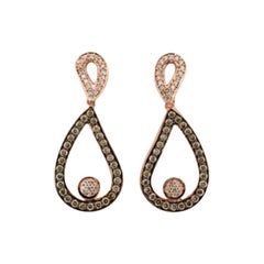 Le Vian Earrings Featuring Chocolate Diamonds, Vanilla Diamonds