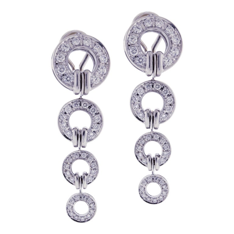 Di Modolo Tempia Diamond Circle Drop Earrings For Sale at 1stDibs