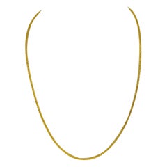 Louise Olsen 24 Karat Gold Plate Liquid Chain Earrings For Sale at 1stDibs