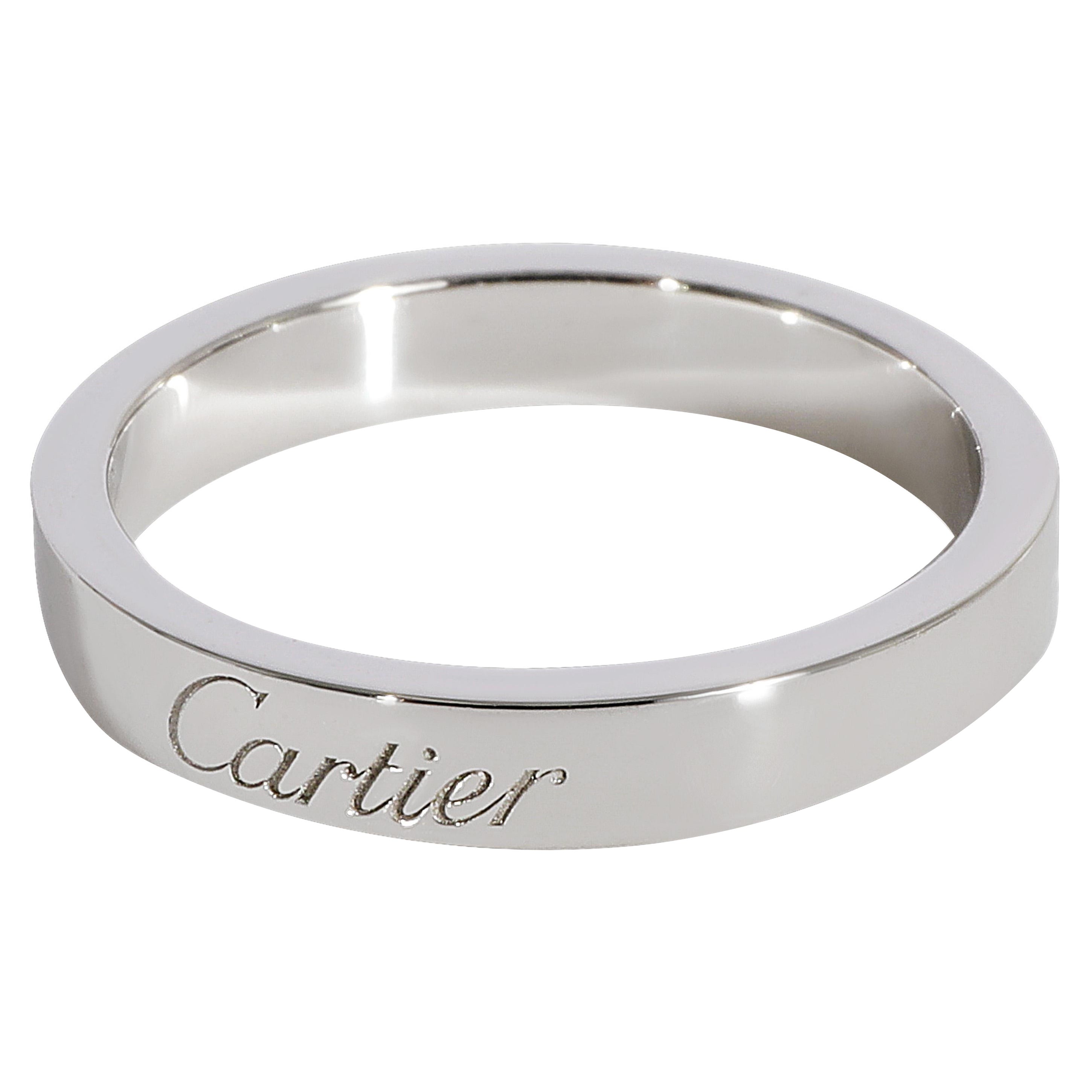 Cartier: Platin Ehering von Cartier C De Cartier im Angebot