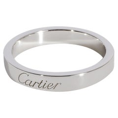 Alianza de boda Cartier C de Cartier en platino