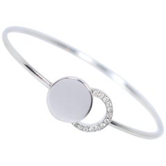Dinh Van Diamond Gold Tension Bracelet