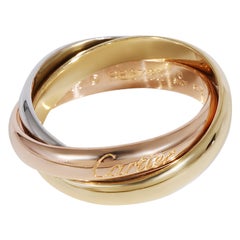 Cartier Trinity Fashion Ring in 18k 3 Tone Gold