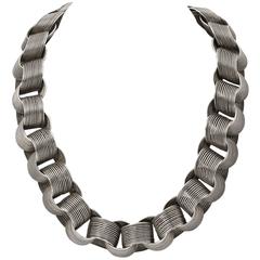 France 800 Silver Link Necklace