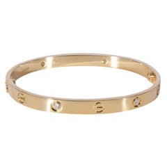 Cartier Love Diamond Bracelet in 18k Yellow Gold 0.42 CTW