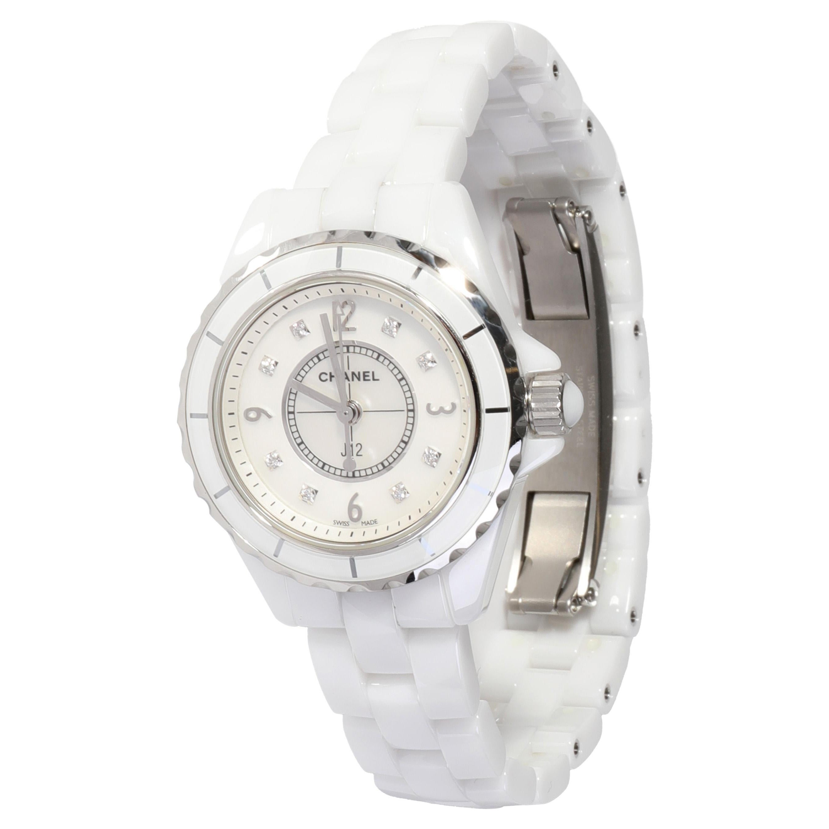 Chanel J12 42mm Diamond Black Ceramic Watch For Sale at 1stDibs